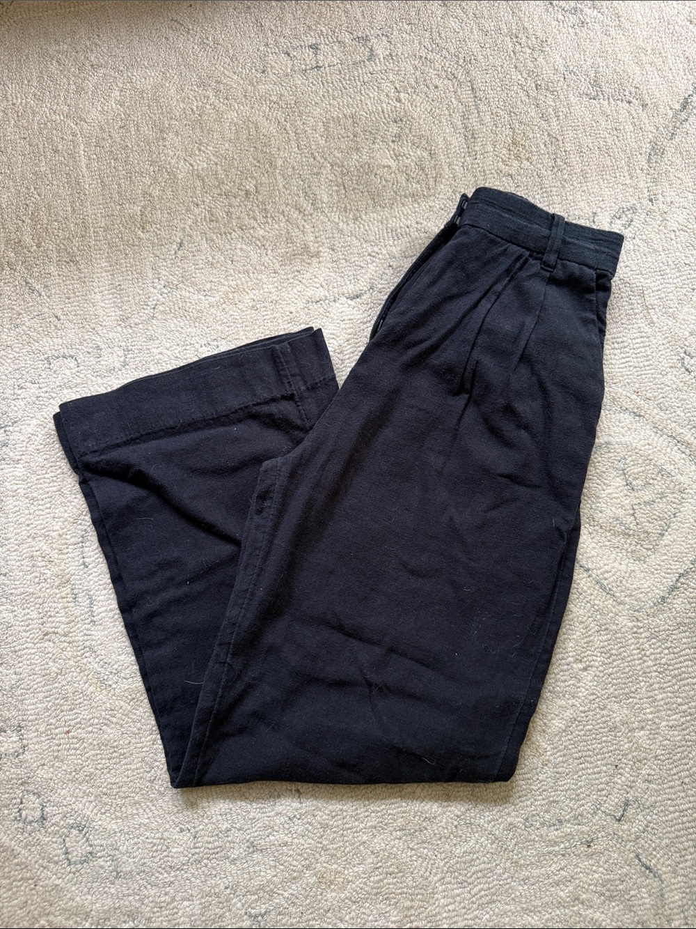 Abercrombie & Fitch Black Pleated Pants